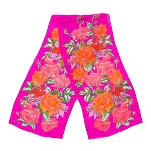 Vintage Oscar De La Renta Scarf  Floral Hair Accessories